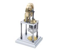 JOTPOR Stirling Engine Kit,Fully Assembled Metal Desktop Model with ALC-ohol Lamp, Functional Educational Science Demo for STEM Learning,Gift for Engineers