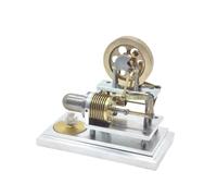 JOTPOR Stirling Engine Kit,Fully Assembled Metal Desktop Model with ALC-ohol Lamp, Functional Educational Science Demo for STEM Learning,Gift for Engineers