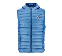 JOTT Mens Pat Hooded Puffer Gilet in Denim - Blue - Size 2XL