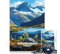 Jotunheimen National Park, Norway Jigsaw 1000 Pieces for Teenagers Thought Training Leisure Activity Snug Fit Great Gift size 50x75cm