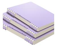 Joucien 1pc - Student Loose Leaf Folder, Detachable and Non Hand Uncomfortable Loose Leaf Notebook, Minimalist Style Artistic Notebook-1 Set (Purple)-A5 (Blank) Thickened 60 Sheets