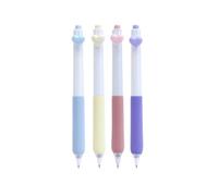 Joucien 4 Pieces/Box -0.5mm ST Head Black Press Neutral Pen, Non Dirty Hand Quick Drying Neutral Pen for Writing-Floating Cloud Love - Honey Sweetheart-0.5mm