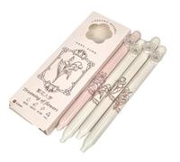 Joucien 4pc-0.5mm Rotating Neutral Pen CS Quick Dry Simple Rose Neutral Pen Dreaming of Flowers -4-Pack