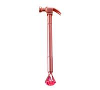 Joucien 5pc-0.5mm Creative Diamond Hammer Shaped Neutral Pen Quick Drying Smooth Student Neutral Pen-red