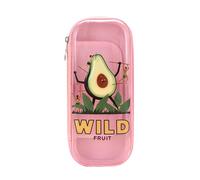 Joucien Cartoon Cute Primary School Student Scholar Pencil Case Male Female Creative Personalized Stationery Pencil Box - Single Avocado Pink -23 * 10 * 4cm