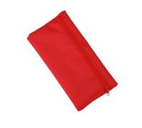 Joucien Creative and personalized stationery pencil storage bag Oxford zipper change glasses miscellaneous bag - red -22 * 12cm