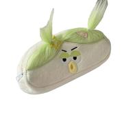 Joucien Creative and quirky explosive pencil case, cute plush large capacity stationery storage bag - beige doll [hair accessory set]