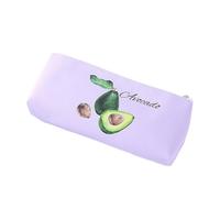 Joucien Korean version cartoon cute avocado pattern pencil case creative simple and personalized stationery pencil case - avocado light purple -19.5 * 3.5 * 9cm
