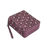 Joucien Male And Female Students' Stationery, Pencil Carrying Bags, Art Colored Pens, Sketching Pens, Storage Bags-Purple Five Stars-120 color hole