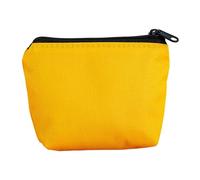 Joucien Solid color canvas change miscellaneous bag, simple personality, simple miscellaneous glasses bag, Yellow Coin Purse, One size