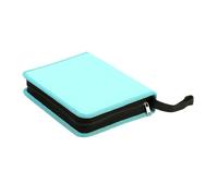 Joucien Solid Color Minimalist Student Pencil Case, Unisex Elementary School Stationery Bag, Storage Bag-Lake Blue-28 holes