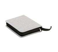 Joucien Solid Color Minimalist Student Pencil Case, Unisex Elementary School Stationery Bag, Storage Bag-grey-55 holes