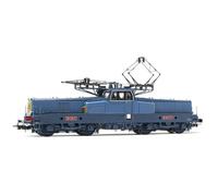 Jouef HJ2449 SNCF, 4-axle electric locomotive BB 12013 with 2+2 front lamps, blue/yellow livery with red plates, ep. III 1:87 Scale HO Gauge