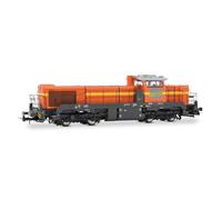 Jouef HJ2472S Millet Rail, Vossloh DE 18 diesel locomotive, orange/grey livery, ep. VI, with DCC Sound Decoder Locomotive - Diesel