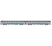 Jouef HJ4176 SNCF, 2-unit pack short DEV Inox coaches (A8 1st cl. + B6D luggage) with Corail class numbers, ep. IVc, Coach rolling stock