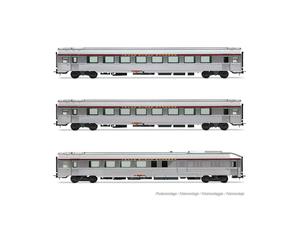Jouef HJ4206HM SNCF 3-unit Set Tee Jules Verne Ep. Iv Rolling Gauge 1:87 Scale