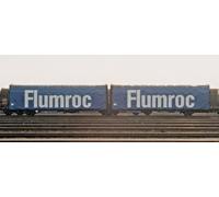 Jouef HJ6238 Carriage Type Lails Articulated 3 Axles Blue Livery 'Flumroc' SNCF