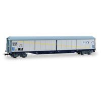 Jouef HJ6300 SNCF, 4-axle sliding-walls wagon type Ha VS", silver livery, ep. IV