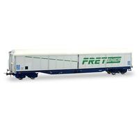 Jouef HJ6301 SNCF, 4-axle sliding-walls wagon type Habis "FRET", ep. V