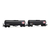 JOUEF HJ6323 2-unit pack SNCF, 4-axle isolated tank wagon TOTAL France, black, ep. IV Railway Wagons