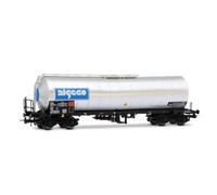 Jouef HJ6324 SNCF, 4-axle isolated tank wagon "algeco", chrome silver livery, ep. IV, Railway Rolling Stock Wagons, for ages A14+