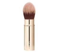Jouer Essential Travel Complexion Brush - Cosmetic Makeup Brush - Travel Friendly - Soft Synthetic Bristles - Cruelty, Gluten & Paraben Free - Vegan Friendly, Gold, 0.10625 pounds