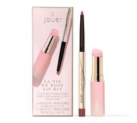 Jouer La Vie En Rose Lip Kit Lip Liner and Adjusting pH Lip Balm Changing Tinted Lip Balm and Liner Hydrating Color Changing Lip Kit Vegan & Cruel