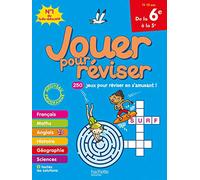 Jouer pour réviser - De la 6e à la 5e - Cahier de vacances 2026: Avec un crayon