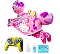 Jouet Crabe - Jouet Bulles | Crabe Télécommandé, Générateur De Bulles Avec Télécommande 2.4G, Musique Lumière Rechargeable, JouetInteractif Enfant Pour Maison École Plage Camping
