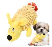 Jouet grinçant pour chien, animale interactive, jouet à mâcher en peluche, peluche resistant aux morsures, chiot à mâcher, jouets de dentition aggressifs pour chiens pour la maison, cage de voy
