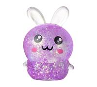 Jouet Lapin à Presser 7 x 4.5 cm - Anti-Stress Mignon Sequins Pression pour Adultes Bureau Classe Salle d'Attente Étude Cadeau Réduction Colère Détente Décoration