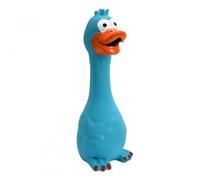 Jouet Pour Chien Latex Toucan Rubber Chicken Bite and Wear Resistant Easy to Play 3D Rubber Toy for Large and Small Dogs (Blue)