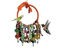 Jouet Pour Perruches - Jouet Perruche Jouets Oiseaux | Mâcher Pour Perroquet Gris Du Gabon | Balançoire Pour Perroquets | Cords En Coton, Accessoires Pour Animaux De Compagnie, Jeux Interactifs Pour C