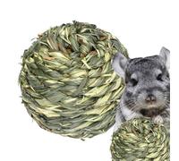 Jouets à mâcher pour lapins, boule d'herbe pour cochons d'Inde | Friandises pour petits animaux resistant aux morsures, plaisir à ronger, pour lapin, ecureuil, hamster, chinchilla, cochon d'Inde