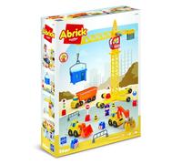 Jouets Ecoiffier - 2969 - Construction Set - Construction Set - 3 Vehicles + 2 Characters + Signs - Construction Set - From 36 Months - Made in France