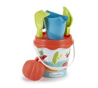 Jouets Ecoiffier 4282 Bucket with Vegetable Garden Design 17 cm Beach Game for Children from 18 Months Made in France
