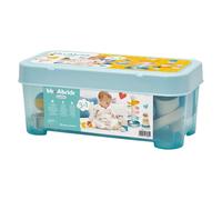 Jouets Ecoiffier - 7935 - BB Abrick 3-in-1 Set - Pyramid + Nesting Pots + Ball Tower - Baby Toy - Building Game - From 6 Months - Made in France