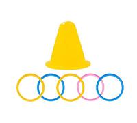 Jouets Lapin 8 x 8 cm Anneaux Empilables pour Petits Animaux | Jouets Interactifs Éducatifs Chatons Furets Hamsters Oiseaux Chinchillas Écureuils | Jeu Puzzle Coloré pour Cage Maison Intérieur