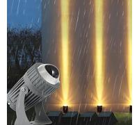 JOUFNING 10W Outdoor LED Spotlights - Adjustable Narrow Beam Floodlight, IP65 Waterproof Wall Lamp Floor Beam Spotlight, for Building(White,110-230V)