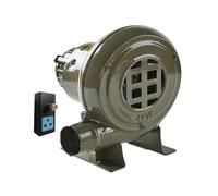 JOUFNING 220V Centrifugal Barbecues Pump Fan, Compact and Energy Efficient Commercial Air Blower, Outdoor Charcoal Flame Exciter, for Bounce Houses, Slide Combos(200W)