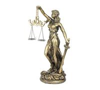 JOUFNING Art Statue - Desktop Decoration Figurine, Lady Of Justice Statue Home Decor, Blind Lady Justice Law Abstract Sculpture, for Decor Office Bookshelf Desk(X-Large)