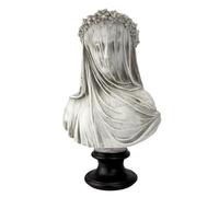 JOUFNING Art Statue - Desktop Decoration Figurine, Veiled Maiden Sculpture Bust Figurine, Desk Decor Collection, Accessories Gifts for Lover Office Home