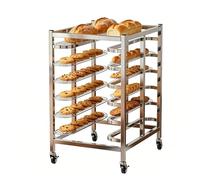 JOUFNING Bakery Bun Pan Speed Rack, Kitchen Rack for Baking Bread Cooling, Rolling Cart Pizza Baking Tray, Metal Art Paint Drying Rack, Food Trays Racks Bakers Carts
