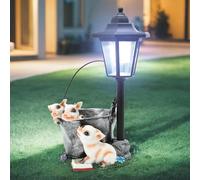 JOUFNING Decoration Figurine Statue - Solar Country Farm Reading Pigs with Light, Outdoor Garden Pigs Decor Ornaments, for Patio Yard Lawn Walkway, Funny Gifts