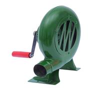 JOUFNING Iron Gear Popcorn Fan Manual, Cooking BBQ Blower, Barbecues Starter Flame Exciter, Fire Bellows for Outdoor Fireplace Hiking Tool(120W)
