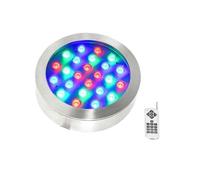 JOUFNING LED Underwater Pond Lights - Ring Fountain Lamp, IP68 Waterproof Swimming Pool Light, AC12V/ 24V Low Voltage Outdoor Recessed Landscape Spotlights(9w(AC12V))