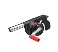 JOUFNING Manual Iron Gear BBQ Blower, Fast Fire Starter Bellows, with Manual Handle Speed Control, Cooking Lighter Tools, Metal Fan Blade