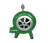 JOUFNING Manual Iron Gear BBQ Blower, Heavy Duty Grill Fire Starter Flame Exciter, for Camping Hiking Cooking Charcoal Flame Exciter, with Hand Crank Tool(250W)