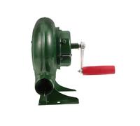 JOUFNING Manual Iron Gear BBQ Blower, Outdoor Fire Blower Flame Exciter, Hand Blower with Hand Crank Tool, Coal Lighter Grill for Fireplace Picnic Cooking(150W)