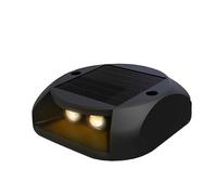 JOUFNING Solar Outdoor Buried Lights, Embedded Courtyard Lawn Light, IP65 Waterproof Park Bridge Surface Sensor, LED Landscape Lighting Walkway Warning Step(5W-2V)